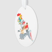 Cartoon Bremen Town Musicians AcrylOrnament Ornament (voorkant)