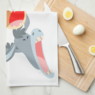 Cartoon Bremen Town Musicians Kitchen Towel Theedoek