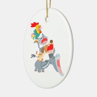 Cartoon Bremen Town Musicians Ornament