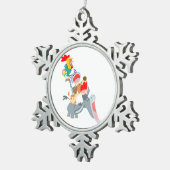 Cartoon Bremen Town Musicians Pewter Ornament (Rechts)