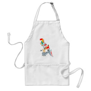 Cartoon Bremen Town Musicians Schort