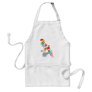 Cartoon Bremen Town Musicians Schort