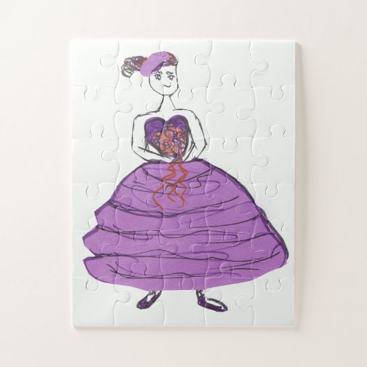 Cartoon Bridesmaid Legpuzzel (Verticaal)