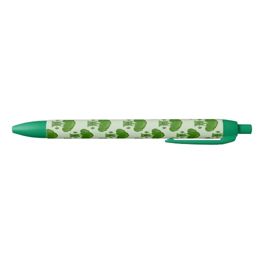 Cartoon Broccoli Zwarte Inkt Pen (Bodem)