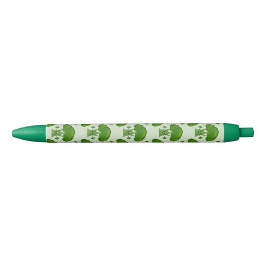 Cartoon Broccoli Zwarte Inkt Pen (Voorkant)