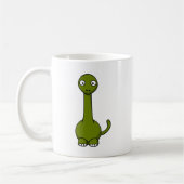 Cartoon brontosaurus koffiemok (Links)