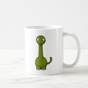 Cartoon brontosaurus koffiemok