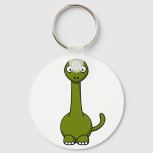 Cartoon brontosaurus sleutelhanger