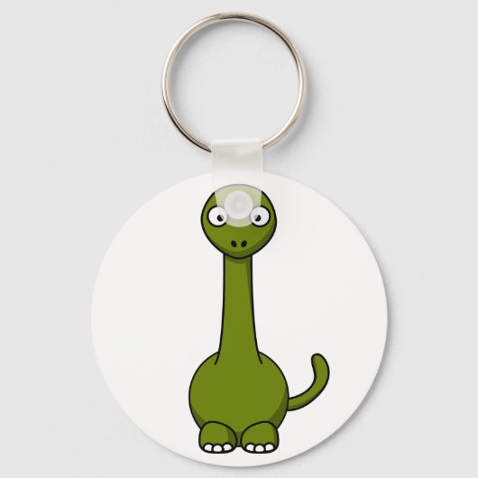 Cartoon brontosaurus sleutelhanger (Voorkant)