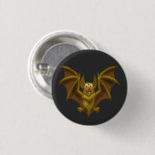 Cartoon Brown Bat Ronde Button 3,2 Cm (Voorkant /achterkant)