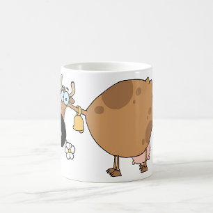 Cartoon Brown Koe Koffiemok