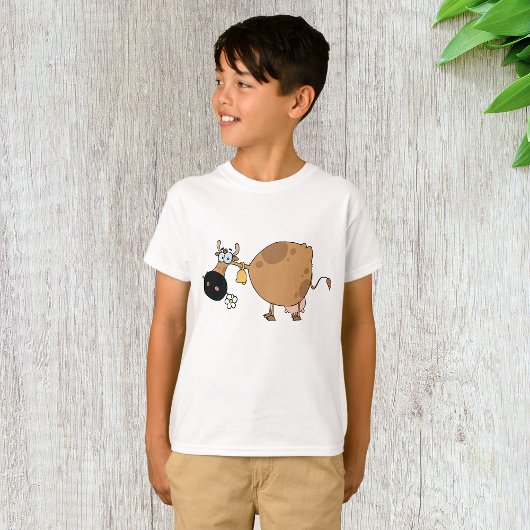 Cartoon Brown Koe T-shirt