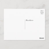 Cartoon bruid & bruidegom bruiloft Dank u Briefkaart (Achterkant)