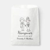 Cartoon bruid bruidegom grillige bruiloft kater ki bedankzakje (Voorkant)