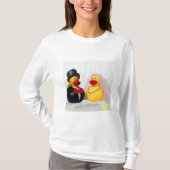 ***CARTOON BRUID EN BRUIDEGOM RUBBER DUCKIES" T-SH T-SHIRT (Voorkant)