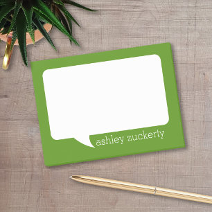 Cartoon Bubble met naam Post-it® Notes
