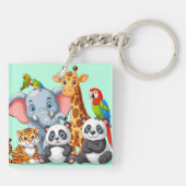 Cartoon Buddies Sleutelhanger (Achterkant)