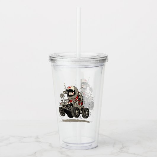 Cartoon Buggy Acryl Drinkbeker (Voorkant)