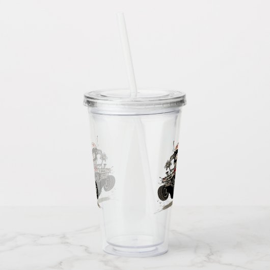 Cartoon Buggy Acryl Drinkbeker (Links)