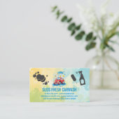 Cartoon Buggy Car Wash | Automatische services | r Visitekaartje (Staand voorkant)