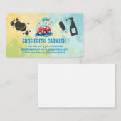 Cartoon Buggy Car Wash | Automatische services | r Visitekaartje (Voorkant / Achterkant)