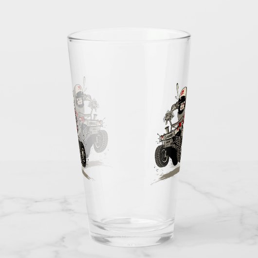 Cartoon Buggy Glas (Links)