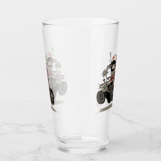 Cartoon Buggy Glas (Rechts)
