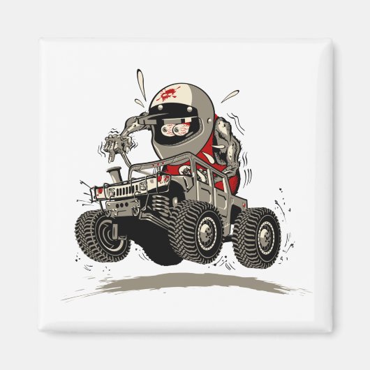 Cartoon Buggy Magneet (Voorkant)