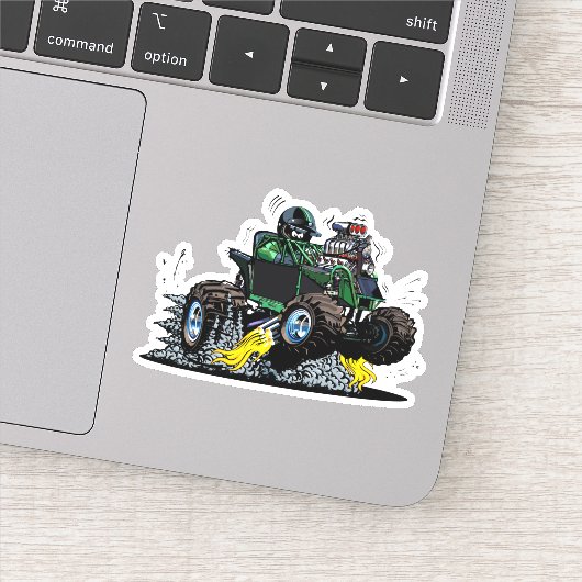 Cartoon buggy sticker (Detail)
