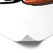 Cartoon buitenaards vogelwezen | AI Art Poster (Hoek)