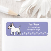 Cartoon Bull Terrier Etiket (Insitu)