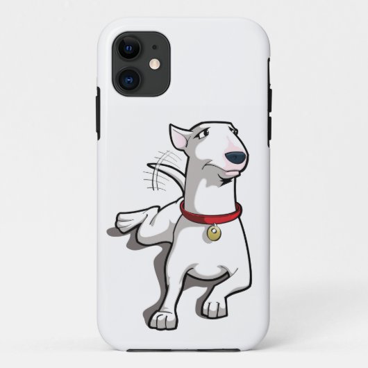 Cartoon Bull Terrier Hoesje (Achterkant)