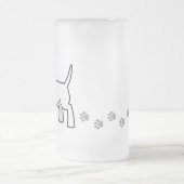 Cartoon Bull Terrier Matglas Bierpul (Center)