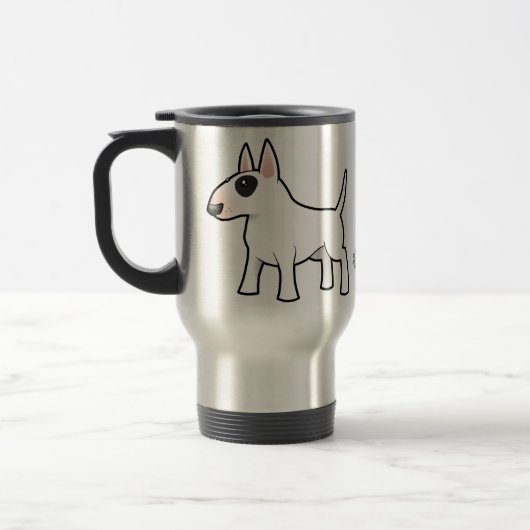 Cartoon Bull Terrier Reisbeker (Links)