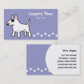 Cartoon Bull Terrier Visitekaartje (Voorkant / Achterkant)