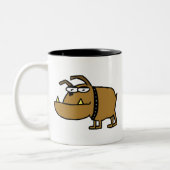 Cartoon Bulldog Mok (Links)