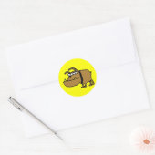 Cartoon Bulldog Stickers (Envelop)