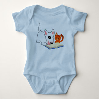 Cartoon Bullie en Kat met Baby Romper