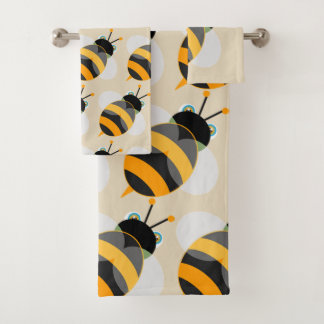 Cartoon Bumble Bee Bad Handdoek