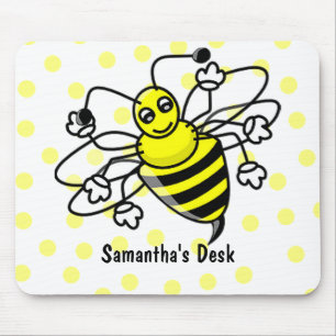 Cartoon Bumble Bee Mousepad Muismat