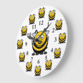 Cartoon Bumblebee- en bijennummers Grote Klok (Hoek)