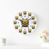 Cartoon Bumblebee- en bijennummers Grote Klok (Huis)