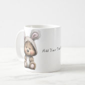 Cartoon Bunny Bear Ceramic Coffee Mug Koffiemok (Voorkant links)