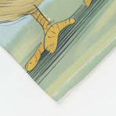 Cartoon Bunny Chick Egg Easter Fun Fleece Deken (Hoek)