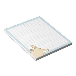 Cartoon bunny illustratie notitieblok