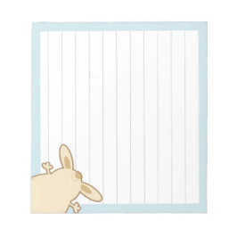 Cartoon bunny illustratie notitieblok