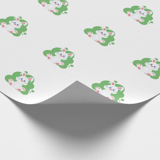 Cartoon bunny splash cadeaupapier (Hoek)