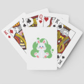 Cartoon bunny splash pokerkaarten (Achterkant)