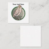 Cartoon Burrowing Owl Notitiekaartje (Voorkant / Achterkant)