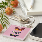 Cartoon Butterflies Sleutelhanger (Voorkant Rechts)